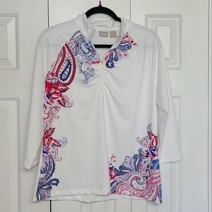 Never worn Chico's zenergy pull over